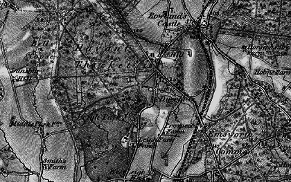 Old map of Durrants in 1895