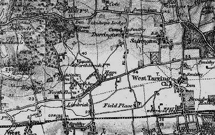 Old map of Durrington in 1895
