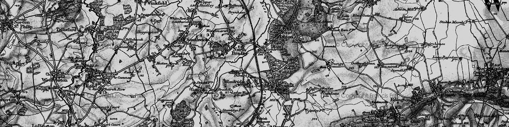 Old map of Dursley in 1898