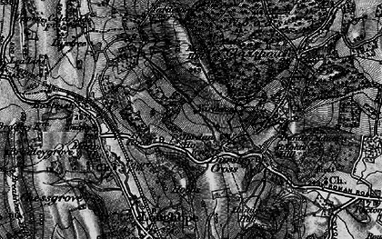 Old map of Dursley Cross in 1896