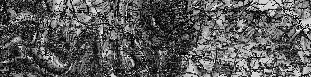 Old map of Dursley Cross in 1896