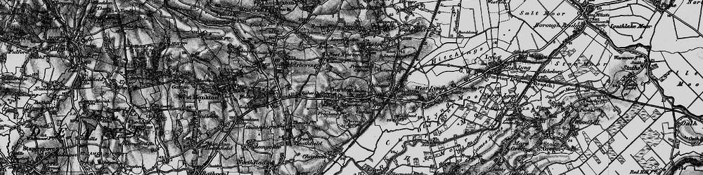Old map of Durston in 1898