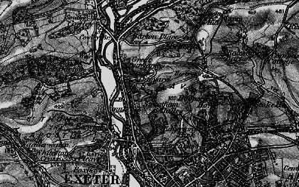 Old map of Duryard in 1898