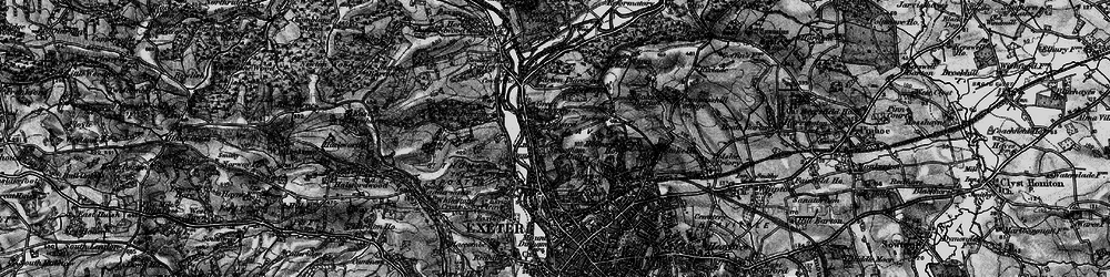 Old map of Duryard in 1898