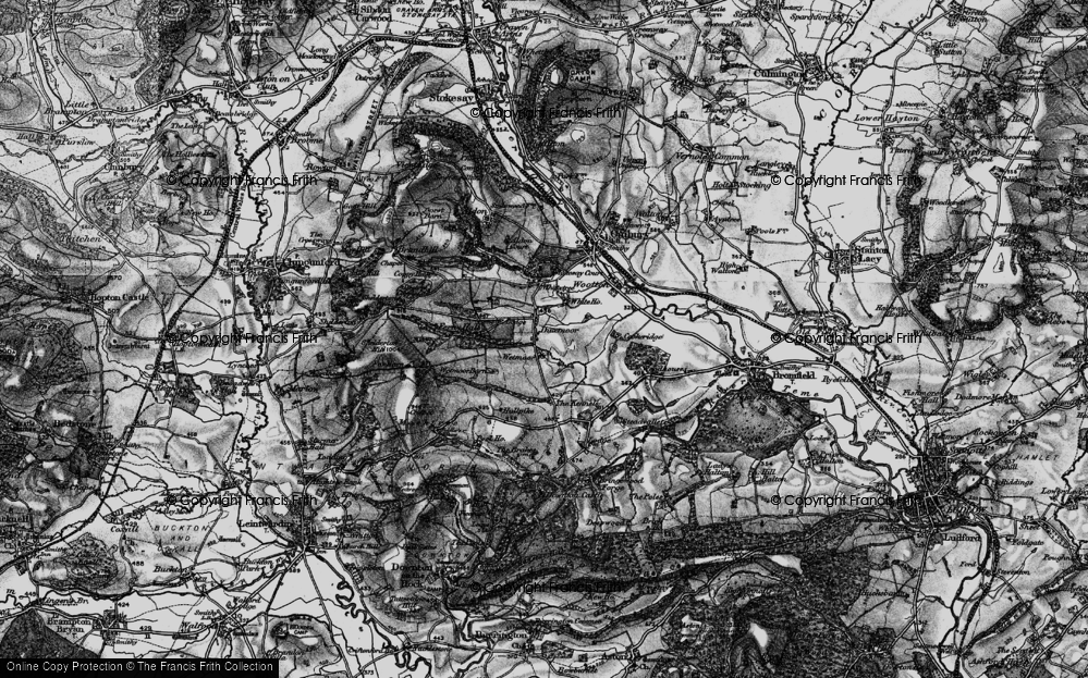 Old Map of Duxmoor, 1899 in 1899