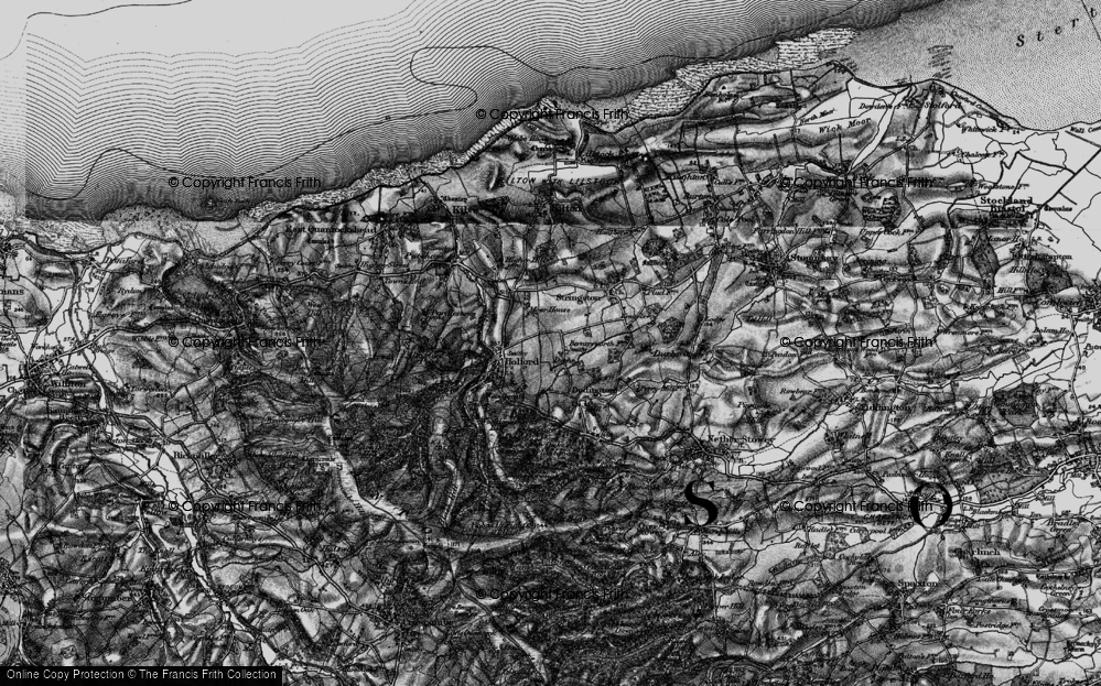 Old Map of Dyche, 1898 in 1898