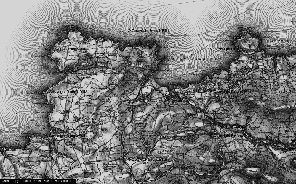 Old Map of Dyffryn, 1898 in 1898