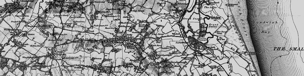 Old map of Each End in 1895