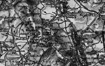 Old map of Eachway in 1899