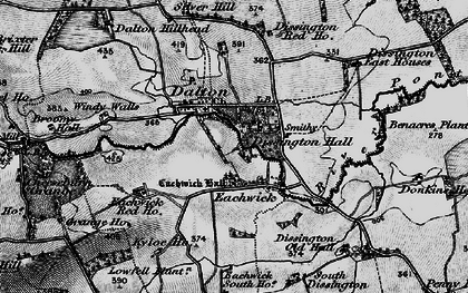 Old map of Eachwick in 1897