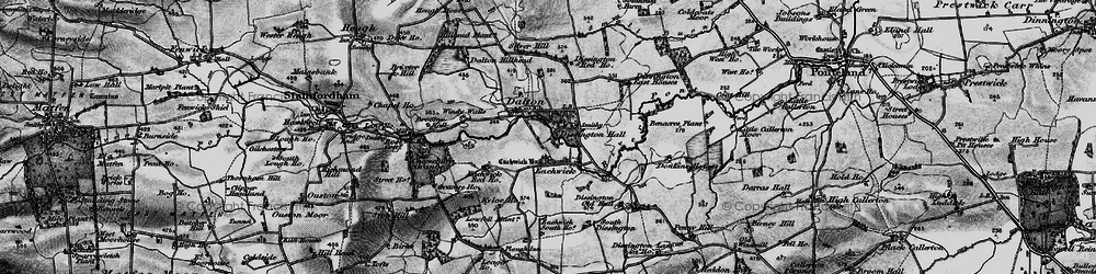 Old map of Eachwick in 1897