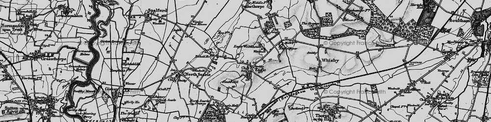 Old map of Eagle Moor in 1899