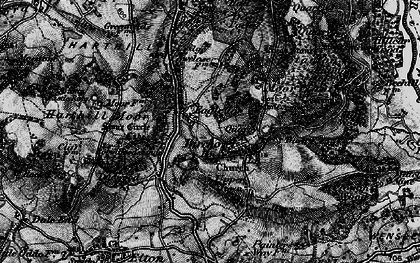 Old map of Eagle Tor in 1897