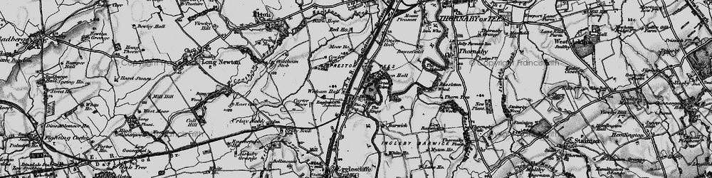 Old map of Eaglescliffe in 1898