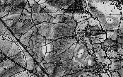 Old map of Eaglestone in 1896