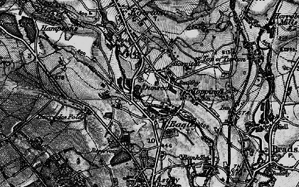 Old map of Eagley in 1896