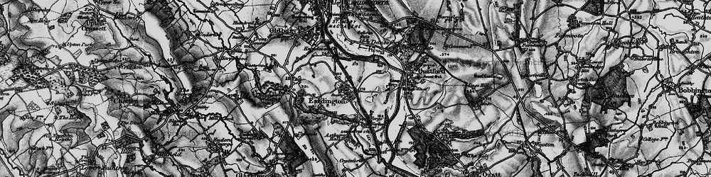 Old map of Eardington in 1899