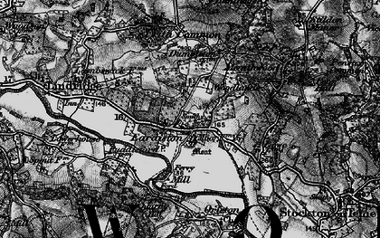 Old map of Eardiston in 1898