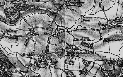 Old map of Earl's Common in 1898