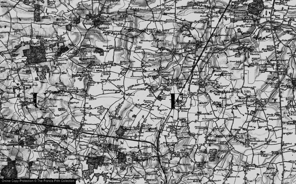 Old Map of Earl's Green, 1898 in 1898