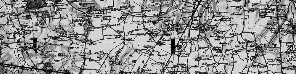 Old map of Earl's Green in 1898