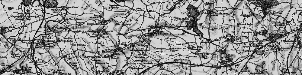 Old map of Earl Shilton in 1899