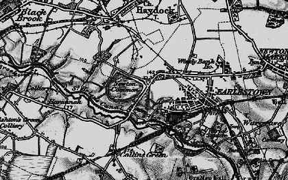 Old map of Earlestown in 1896