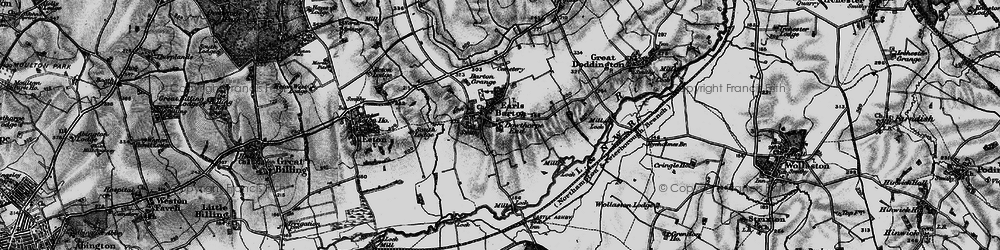 Old map of Earls Barton in 1898