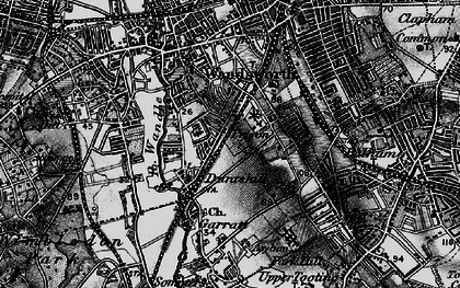 Old map of Earlsfield in 1896