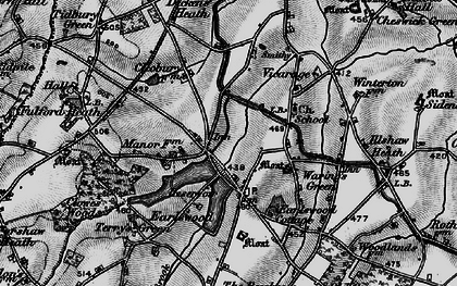 Old map of Earlswood in 1899