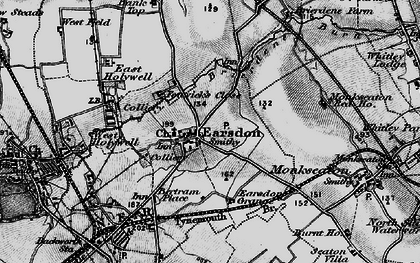 Old map of Brierdene Burn in 1897