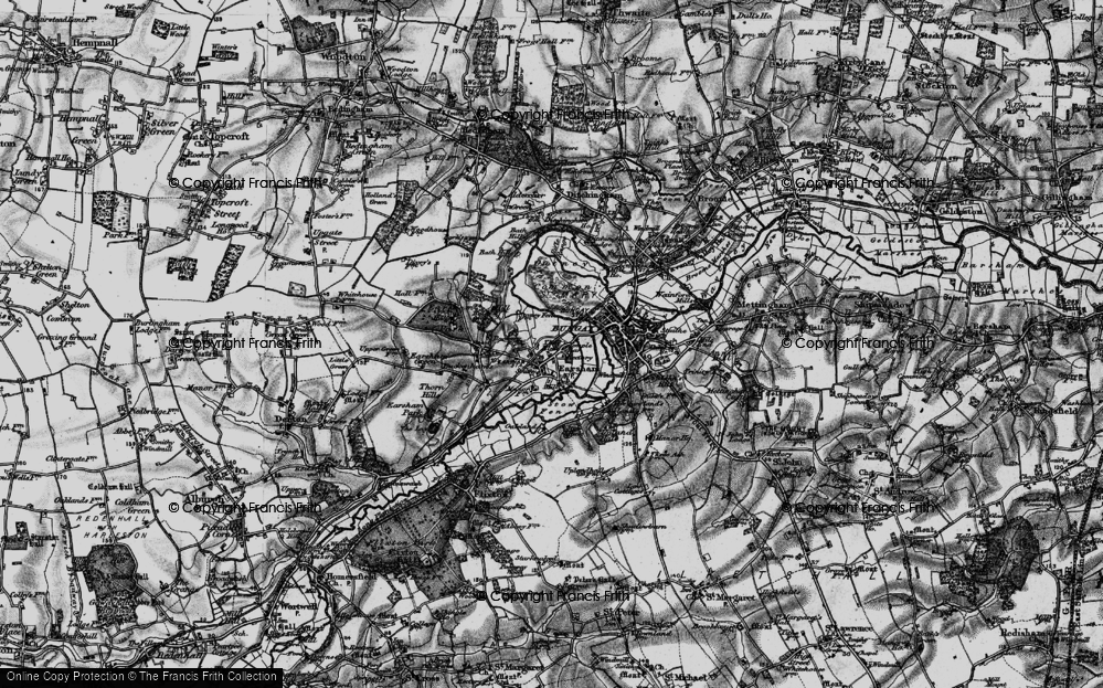 Old Map of Earsham, 1898 in 1898