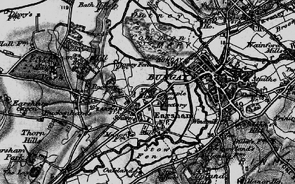 Old map of Earsham in 1898