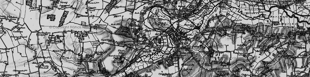 Old map of Earsham in 1898