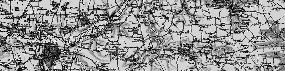 Old map of Earsham Street in 1898