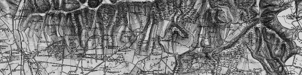 Old map of Eartham in 1895
