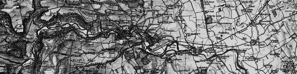 Old map of Easby in 1897