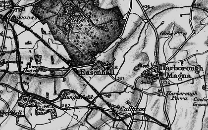 Old map of Easenhall in 1899