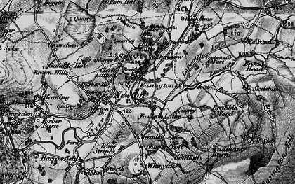 Old map of Easington in 1896
