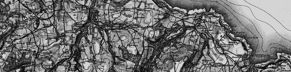 Old map of Easington in 1898