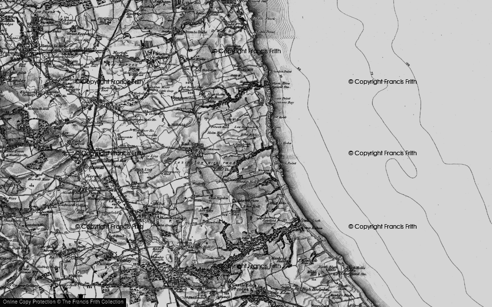 Old Map of Easington Colliery, 1898 in 1898