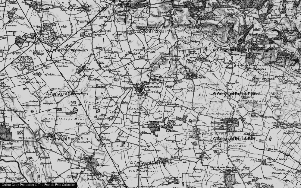Old Map of Historic Map covering Travellers Rest in 1898