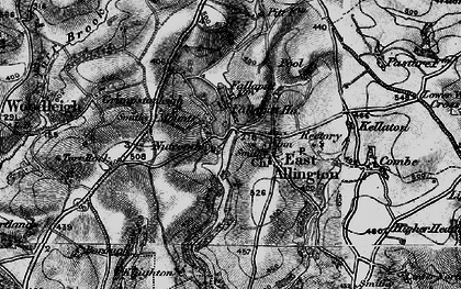 Old map of East Allington in 1897