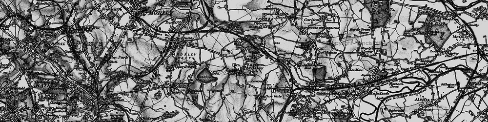 Old map of East Ardsley in 1896