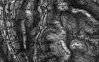 Old map of Twyn Gwryd in 1897