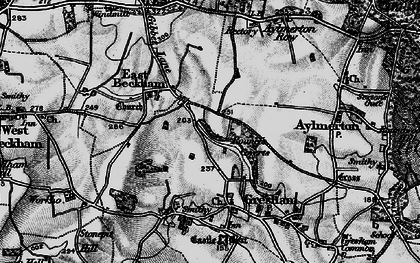 Old map of East Beckham in 1899