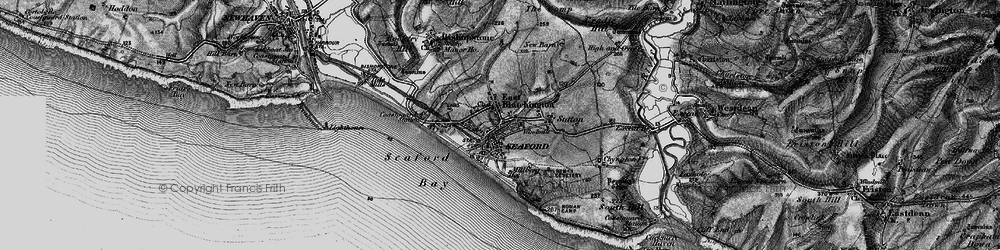 Old map of East Blatchington in 1895