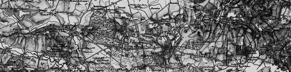 Old map of Woolsbarrow (Fort) in 1895