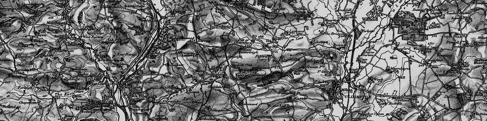 Old map of Birchen Oak in 1898
