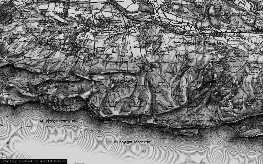 Old Map of East Chaldon, 1897 in 1897